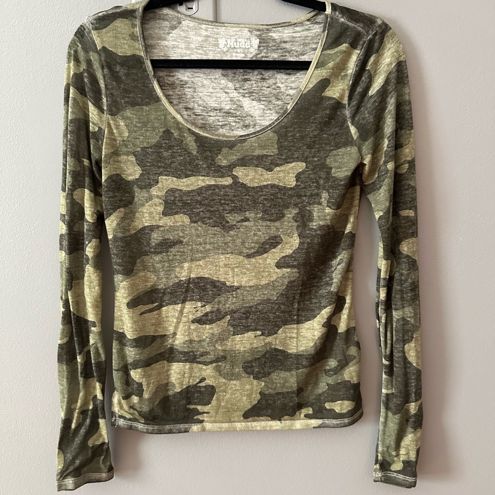 Mudd camouflage long sleeve shirt